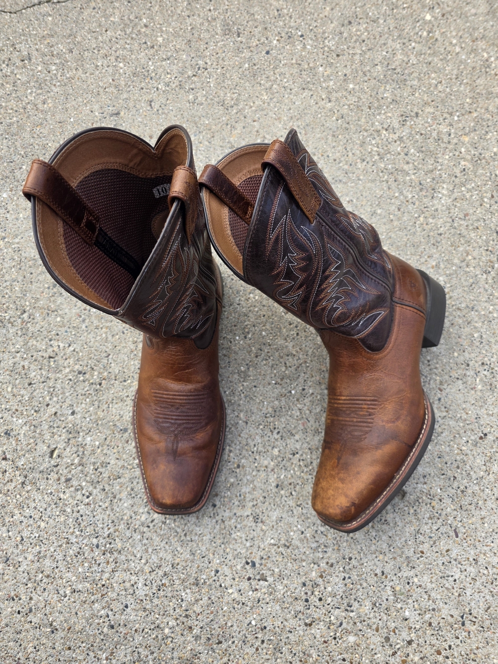 Ariat Men's Western Leather Cowboy Boots - Brown Size 10.5D
